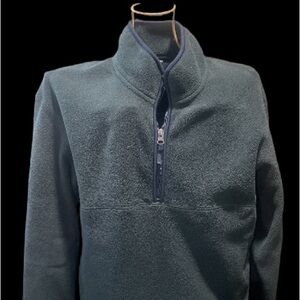 Uniqlo Hunter Green Fleece Half Zip Pullover